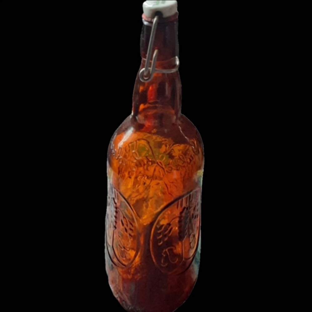 Grolsch Glass Bottle Vintage Brown